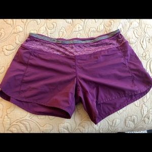 Lululemon Pink/Purple Running Shorts